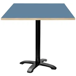RestooTab - Tisch Bazila 70x70cm Dekor blau Note Kanten in Holzoptik