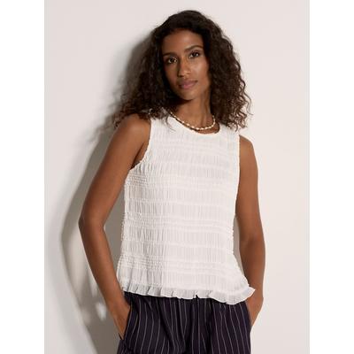 Chiffonbluse APRICOT "Gekräuselte Chiffonbluse", Damen, Gr. S (36), beige (creme), gewebt, Obermaterial: 100% Polyester PES., Blusen Chiffonbluse, mit Rüschen