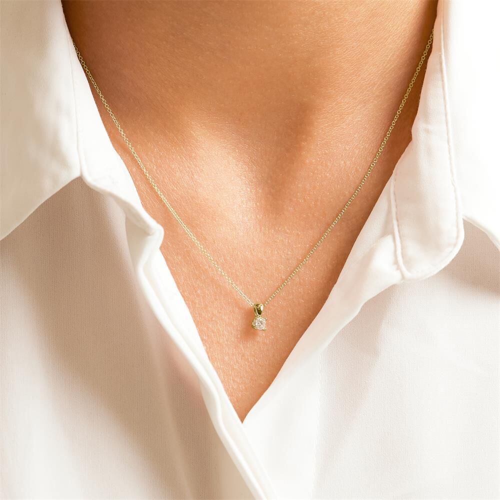 Brilladia Diamantkette für Damen aus 585er Gold gold