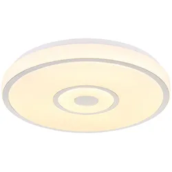 LED Deckenlampe Deckenleuchte Wohnzimmerlampe Sternen-Effekt Weiß Metall D 38 cm