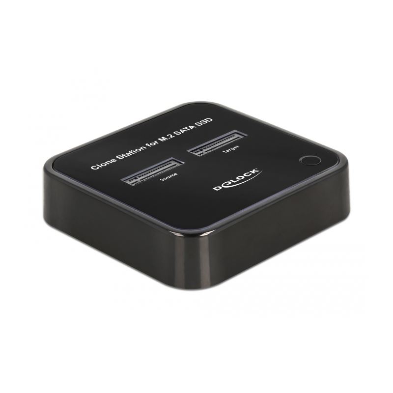Delock SSD-Dockingstation Schächte: 2 - M.2 - M.2 Card - USB-C 3.2 (Gen 2) - Schwarz