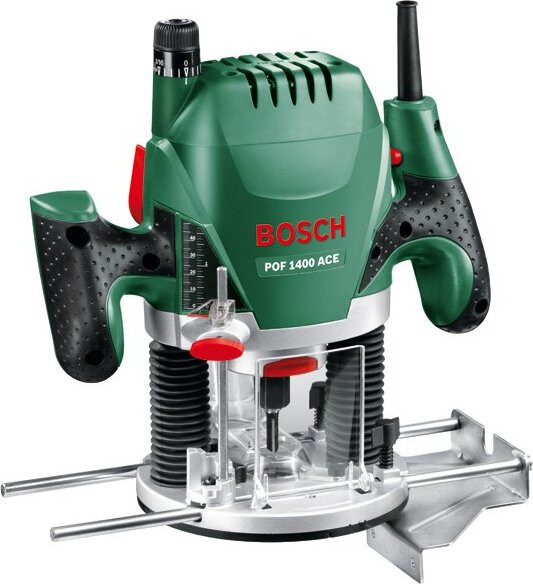 Bosch POF 1400 ACE bovenfrees met accessoires en koffer, 1400 W