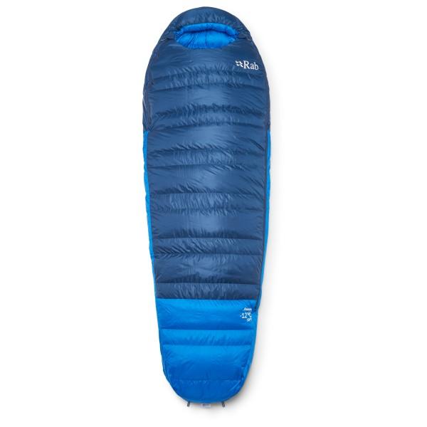 Rab - Ascent -12C / 10F - Daunenschlafsack Gr Regular Wide - Body Size: 185 cm Zip: Left Blau