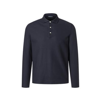 Poloshirt MAERZ MUENCHEN "Maerz Muenchen 670000 Poloshirt Herren Bekleidung", Herren, Gr. 54, blau, 100% Baumwolle, Shirts