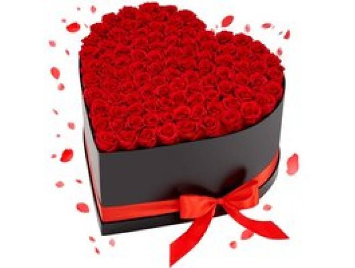 VEVOR 100 Stk. Ewige Rosen in Herzform Box, konservierter Blumenstrauß, Blumen Geschenkbox für ihre Frau, Mütter, Liebespartner, zur Hochzeit, zum Muttertag, Valentinstag, Weihnachten, Rot