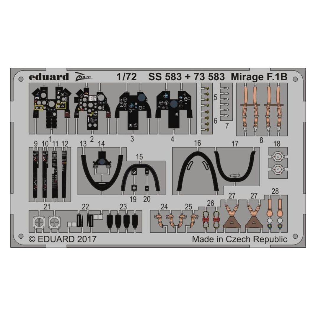 Eduard Mirage F.1B for Special Hobby (SS583)
