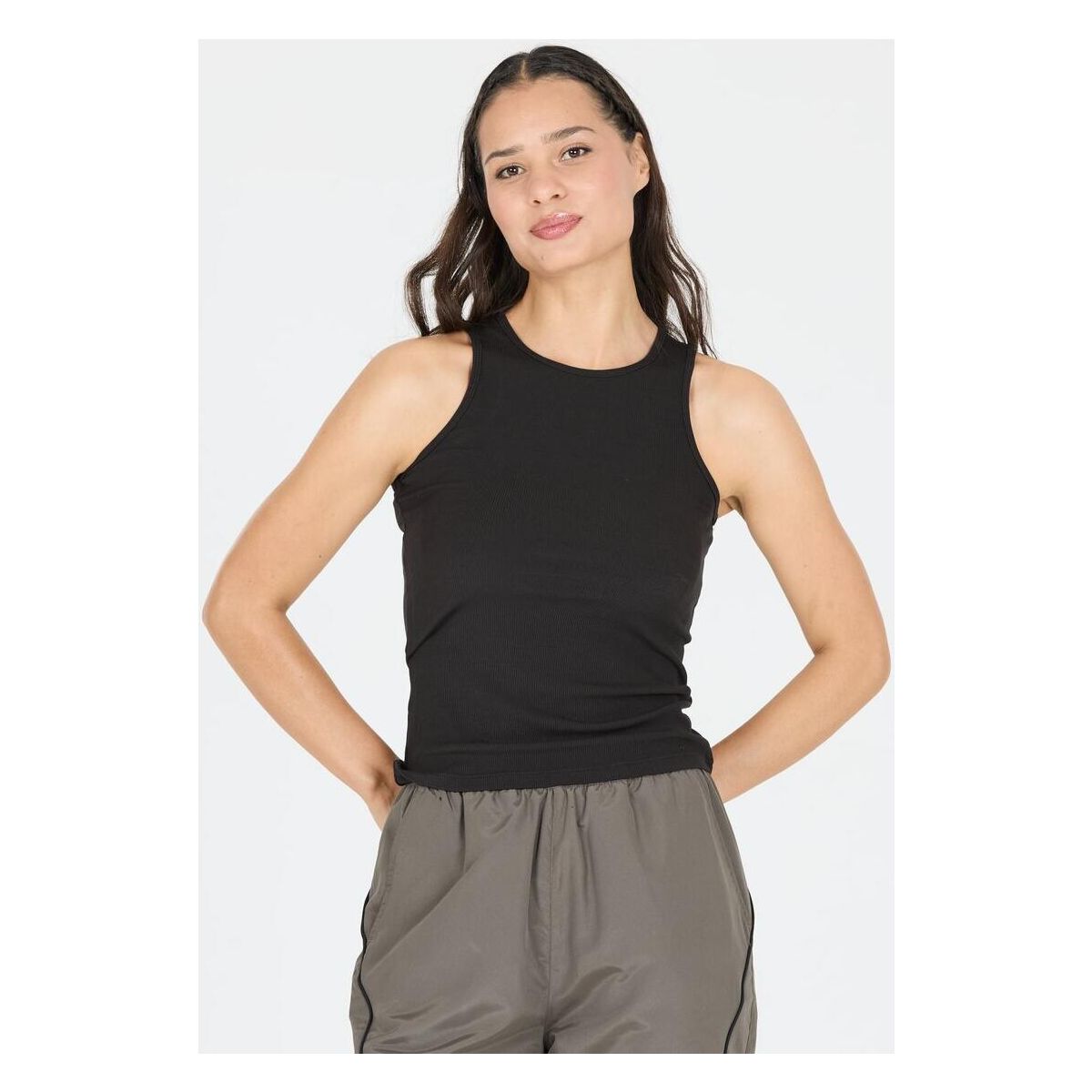 Athlecia Tinashe W Halterneck Rib Top black (1001) 34 EA251308-1001-34