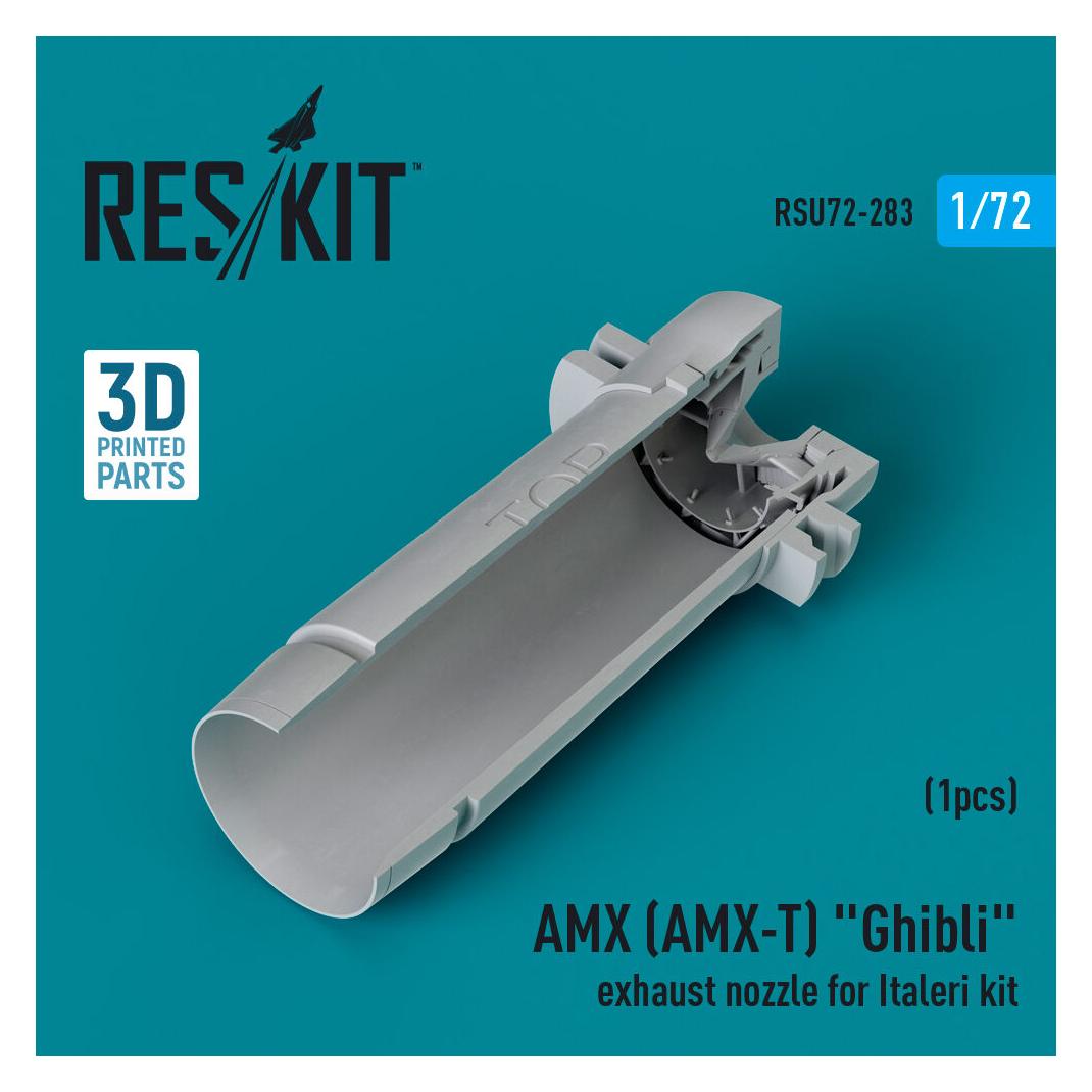 ResKit AMX (AMX-T) Ghibli exhaust nozzle for Italeri kit (3D Printed) (RSU72-0283)