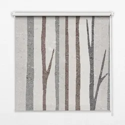INNENROLLO - Fensterrollo - Rollo - 100x180 cm - Baumstämme