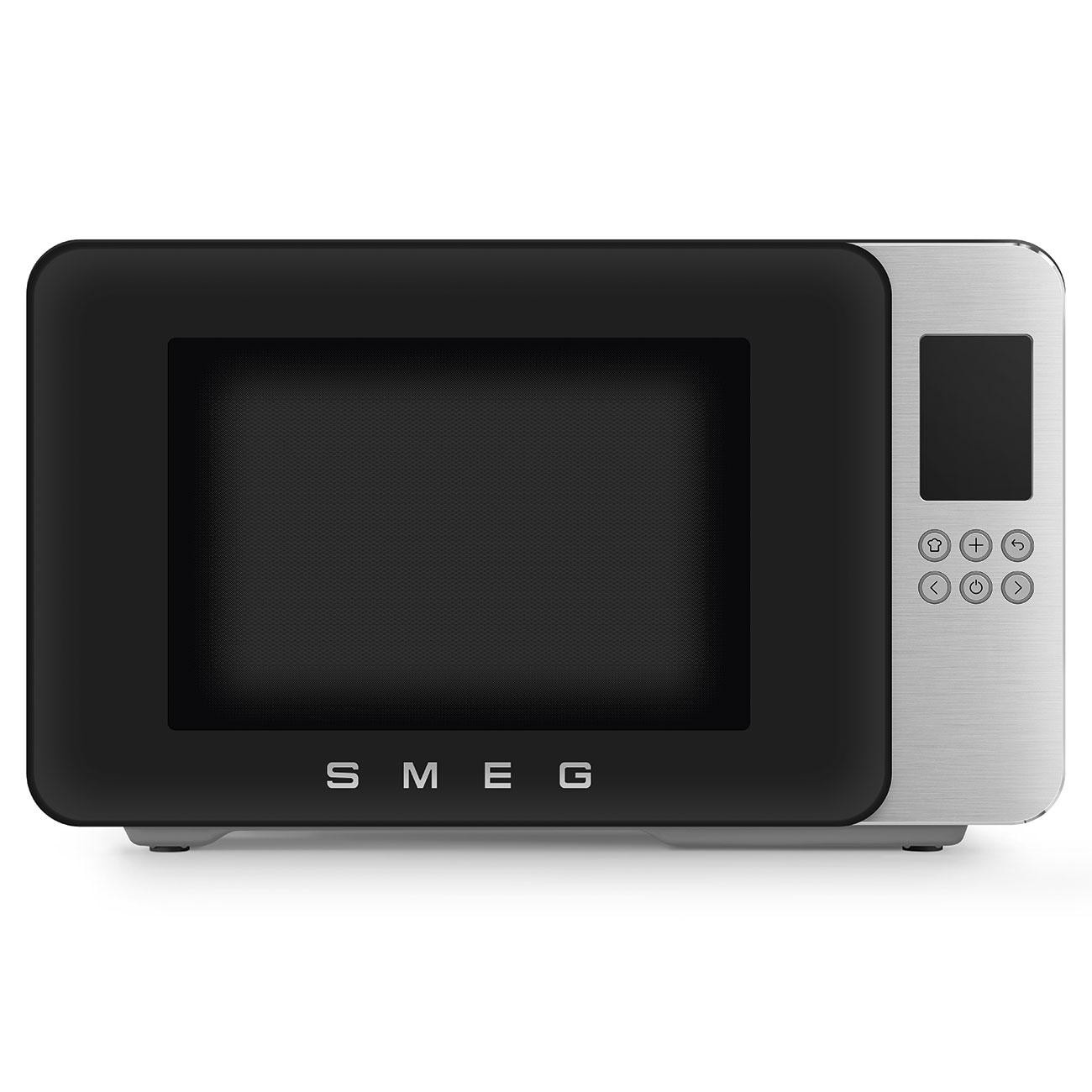 SMEG MOC01BLMEU Kombi-Tisch-Mikrowelle + Grill Schwarz-Matt-Aluminium 900 W