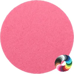 BIASTO - Premium Filz Untersetzer - rund 15cm - Farbe: pink (HF005). Design Glas-Untersetzer für Getränke, Tisch, Bar, Tasse, Vase