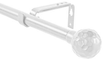 Urbanest Classic Forged Iron Hammered Ball Window Drapery Rod