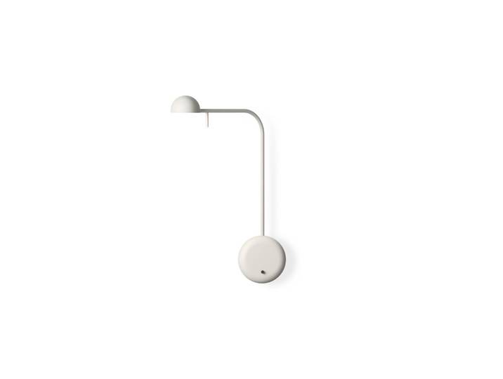 Vibia Wandleuchte Pin, weiß / opal, für Schlafzimmer, Aluminium, Modern