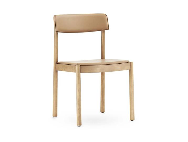 Normann Copenhagen Timb Stuhl mit Sitzkissen Tan/ Ultra Leather - Camel