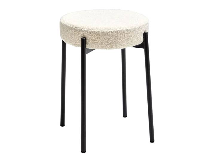 Hocker Nica, Byyu, weiss, Textil