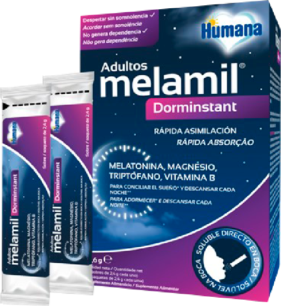 Humana Melamil Dorminstant Adultos 24 saquetas