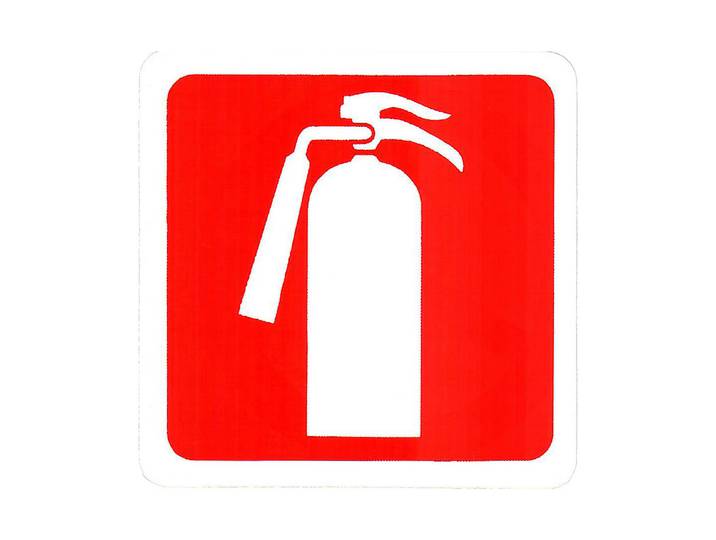 Schild Feuerlöscher 15 × 15 cm