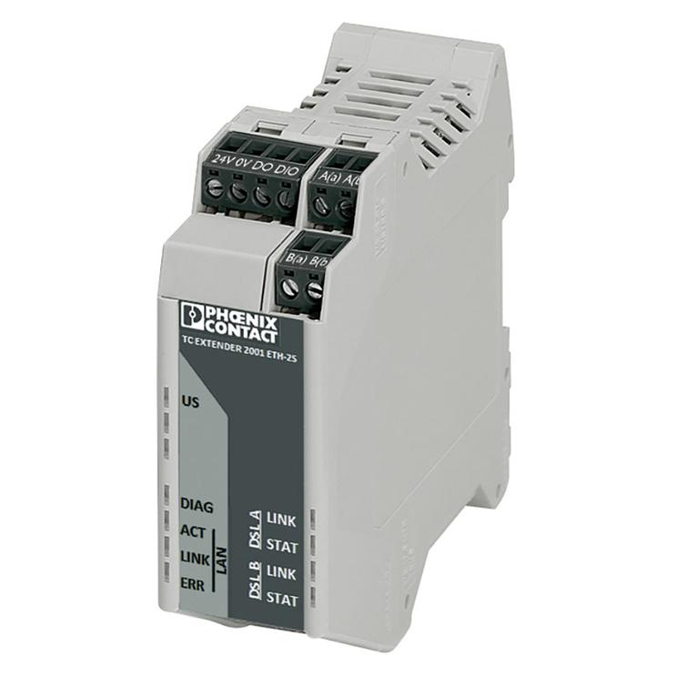 Phoenix Contact Zweite Generation: Unmanaged Ethernet-Extender TC EXTENDER 2001 ETH-2S 2702409 18 (2702409)