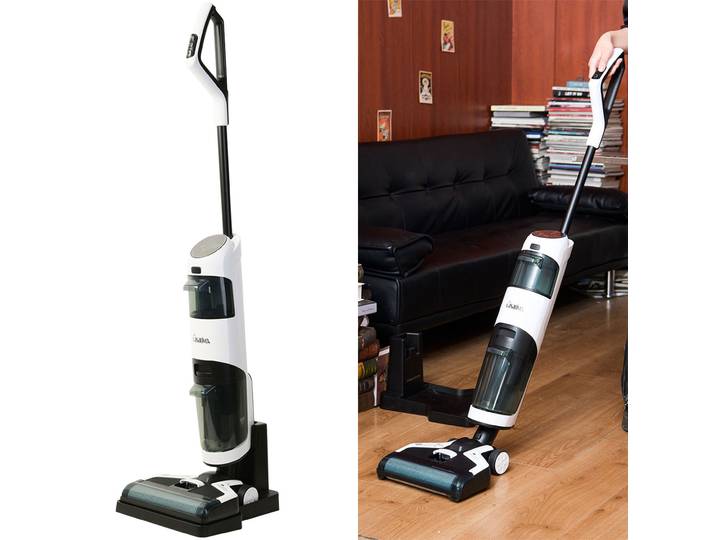 2-in-1 Boden-Wischsauger mit HEPA-Filter, 220 W, 550ml, Akkubetrieb