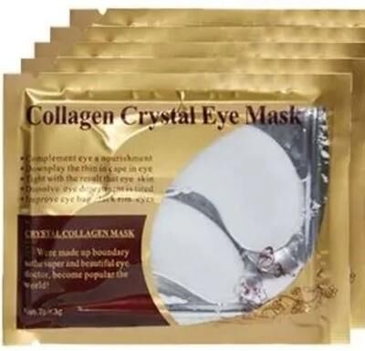 Uplift Picks Gold Collagen Eye Mask Patches Under Eye Firming Moisturizing Skincare 10 Pairs silver 10 Pairs