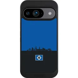 Nivocase Hülle für Google Pixel 9 Handyhülle NIVOcore Case Schwarz HSV Hamburg Skyline (Google Pixel 9), Smartphone Hülle, Schwarz