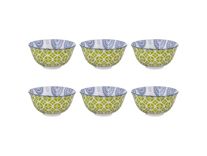 BUTLERS 6er-Set Schalen Porzellan - ORNAMENTS -