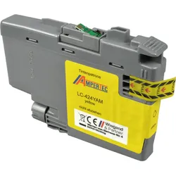 Ampertec Tinte kompatibel mit Brother LC-424Y  yellow