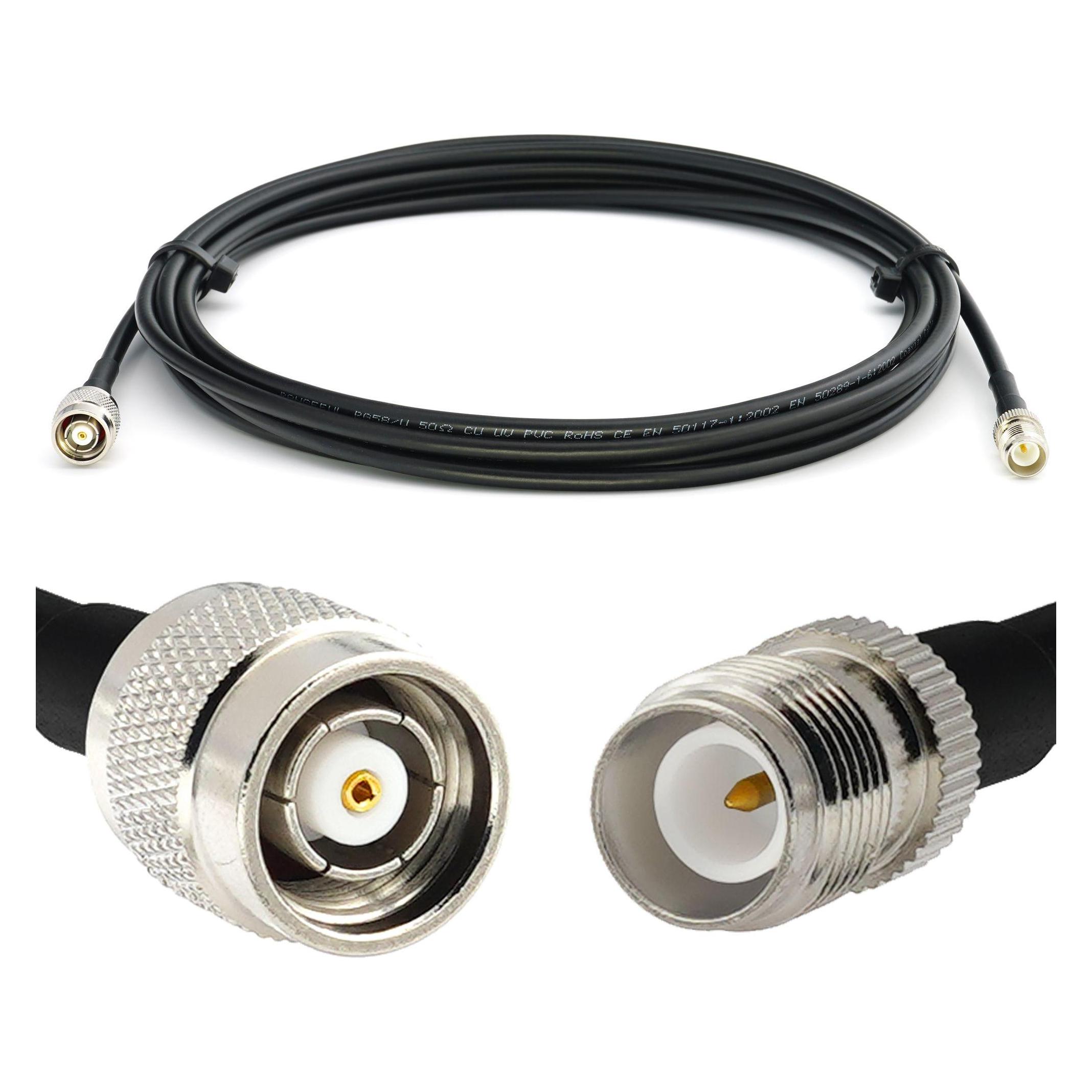 Rangeful RP-TNC Male to RP-TNC Female 1m RG58/U Coaxial Cable RG58-RPTNCM-RPTNCF-1 (RG58-RPTNCM-RPTNCF-1)