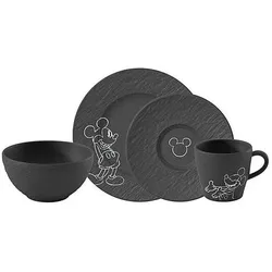 Villeroy & Boch, Geschirrset, Frühstücks-Set Mickey Mouse (4 Stk.)