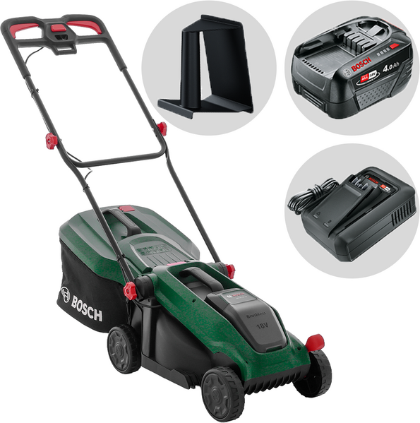 Bosch Rotak18V-32 - Tagliaerba a batteria - 18V/4Ah - Taglio 32 cm