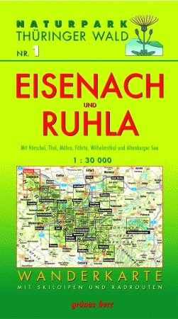 Lutz Gebhardt - Wanderkarte Eisenach und Ruhla: Mit Hörschel, Thal, Möhra, Förtha, Wilhelmsthal und Altenberger See. Mit Skiloipen und Radrouten. Maßstab 1:30.000. - Preis vom 09.10.2026 07:28:09 h