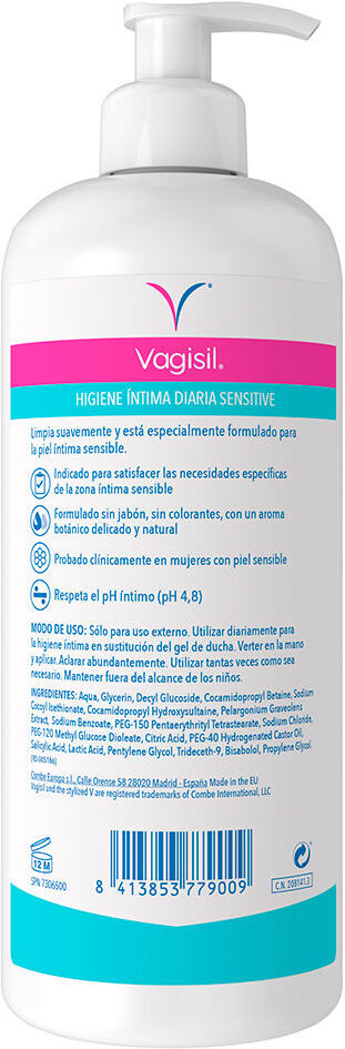 Vagisil Gel Íntimo sensitive 500 ml