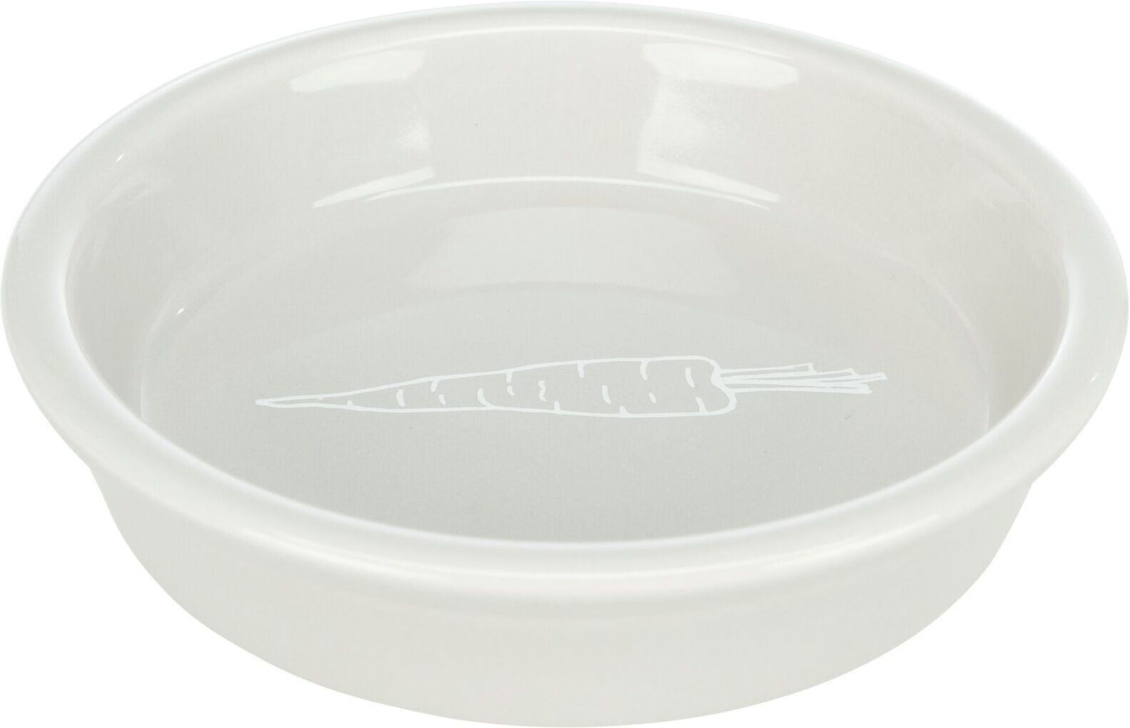 TRIXIE Napf, Karotten-Motiv, Keramik, 200 ml / Ø 14 cm