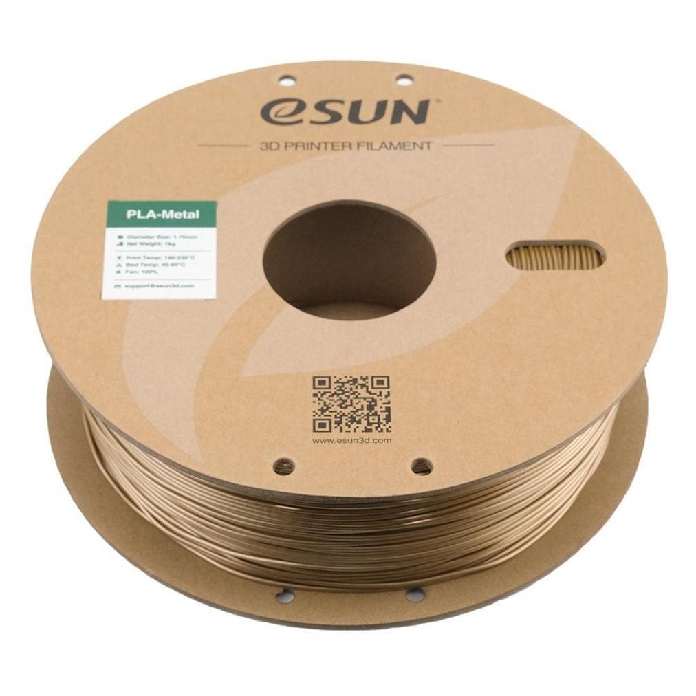 eSUN ePLA-Metal Bronze Filament 1.75mm 1Kg (PLA+, 1000 g, 1.75 mm) (PLA+-Metal175O-AB1P1)