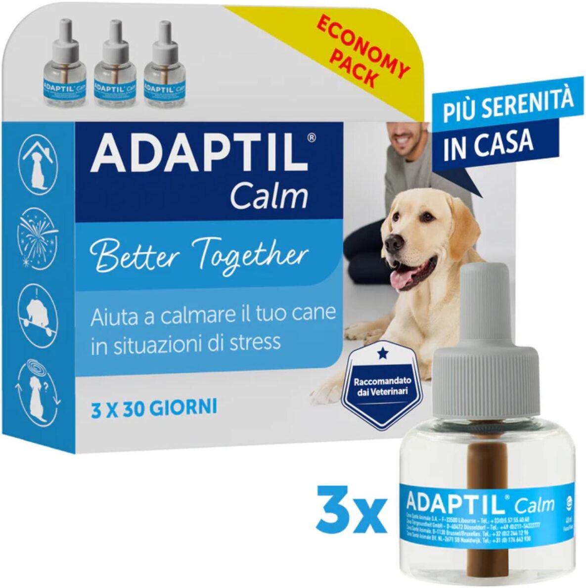 Adaptil Calm Cane 3 Ricariche 3PZ
