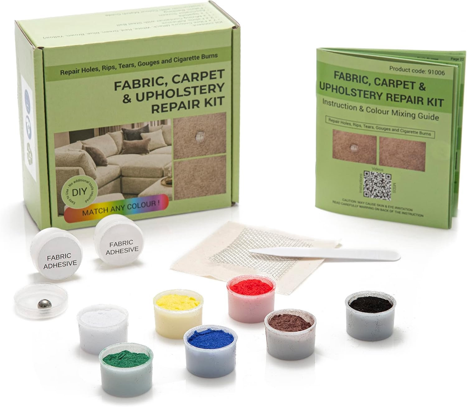 Vemera Glass Polish DIY reparatieset voor stoffen, tapijt en meubels