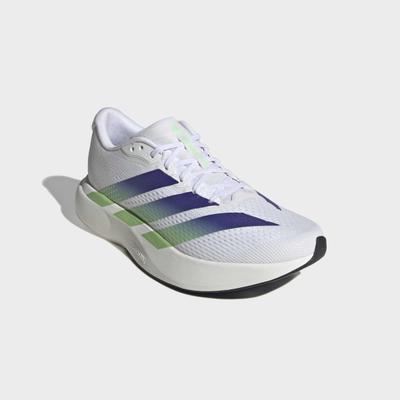 Laufschuh ADIDAS PERFORMANCE "ADIZERO PACER", Herren, Gr. 46, ftwwht, beamgr, ngtfla, Synthetik, Textil, Schuhe Laufschuh, inspiriert vom Design des adizero Evo SL