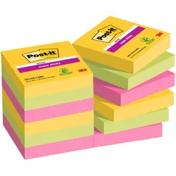 Post-it, Haftnotiz, Super Sticky Carnival (47.60 x 47.60 mm)