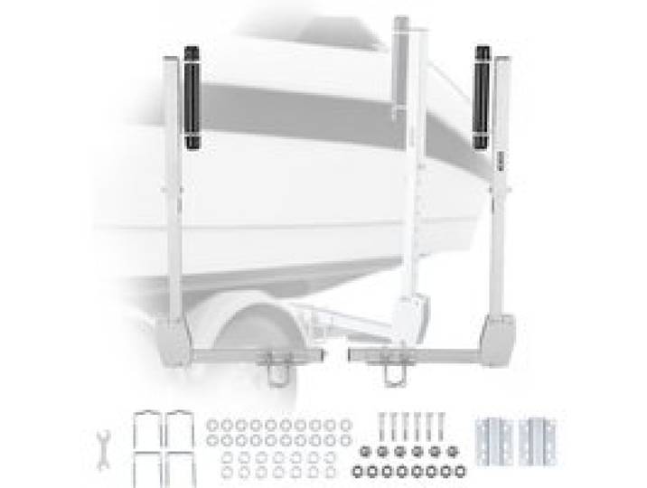 VEVOR Bootstrailerführung 700-1050 mm 8-stufig Höhenverstellbar, Verdickte, Hochbelastbare Führungen mit Leichtgängiger Rollenführung, für Größere Angelboote und Runabout-Boote ab 16 Zoll