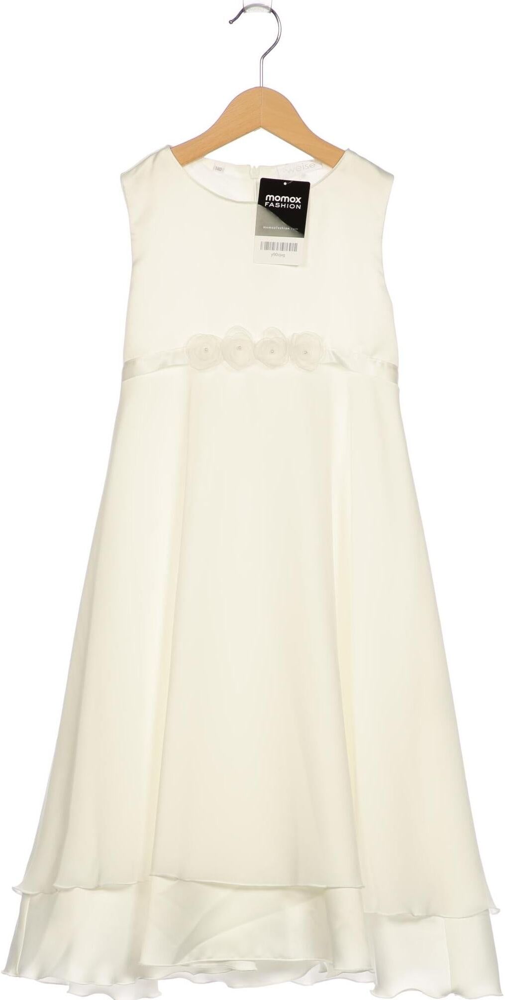 weise Mädchen Kleid, Weiß, Gr. EU 140, Synthetik - Second Hand