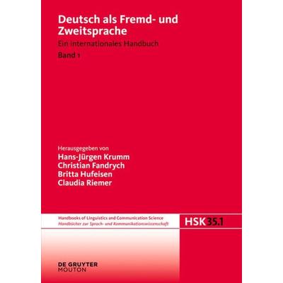 Deutsch als Fremd- und Zweitsprache. 1. Halbband, Gebundene Ausgabe von , De Gruyter Oldenbourg, 978-3-11-020507-7