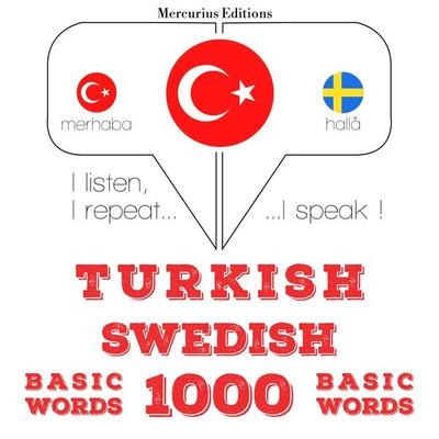 Türkçe - İsveççe: 1000 temel kelime - JM Gardner, Audio, 9782821133297