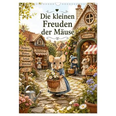 Die kleinen Freuden der Mäuse (Wandkalender 2027 DIN A3 hoch), CALVENDO Monatskalender