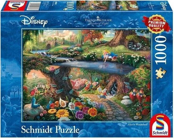 Schmidt Spiele Thomas Kinkade: Painter of Light - Disney - Alice im Wunderland (1000 Teile)