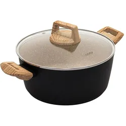 Estia Earth Kochtopf mit Deckel Höhe: 176 mm Länge: 374 mm ø: 247 mm, Pfanne + Kochtopf