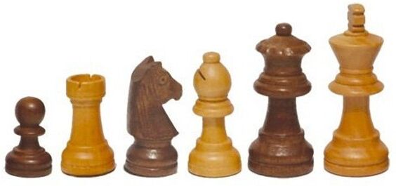 Loisirs Nouveaux Pièces d'échecs n°5 - Cases 50mm