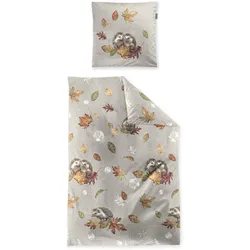 Bettwäsche PANDA Biber ( 135x200cm, 1 Kissen 80x80) - 135x200cm, 1 Kissen 80x80