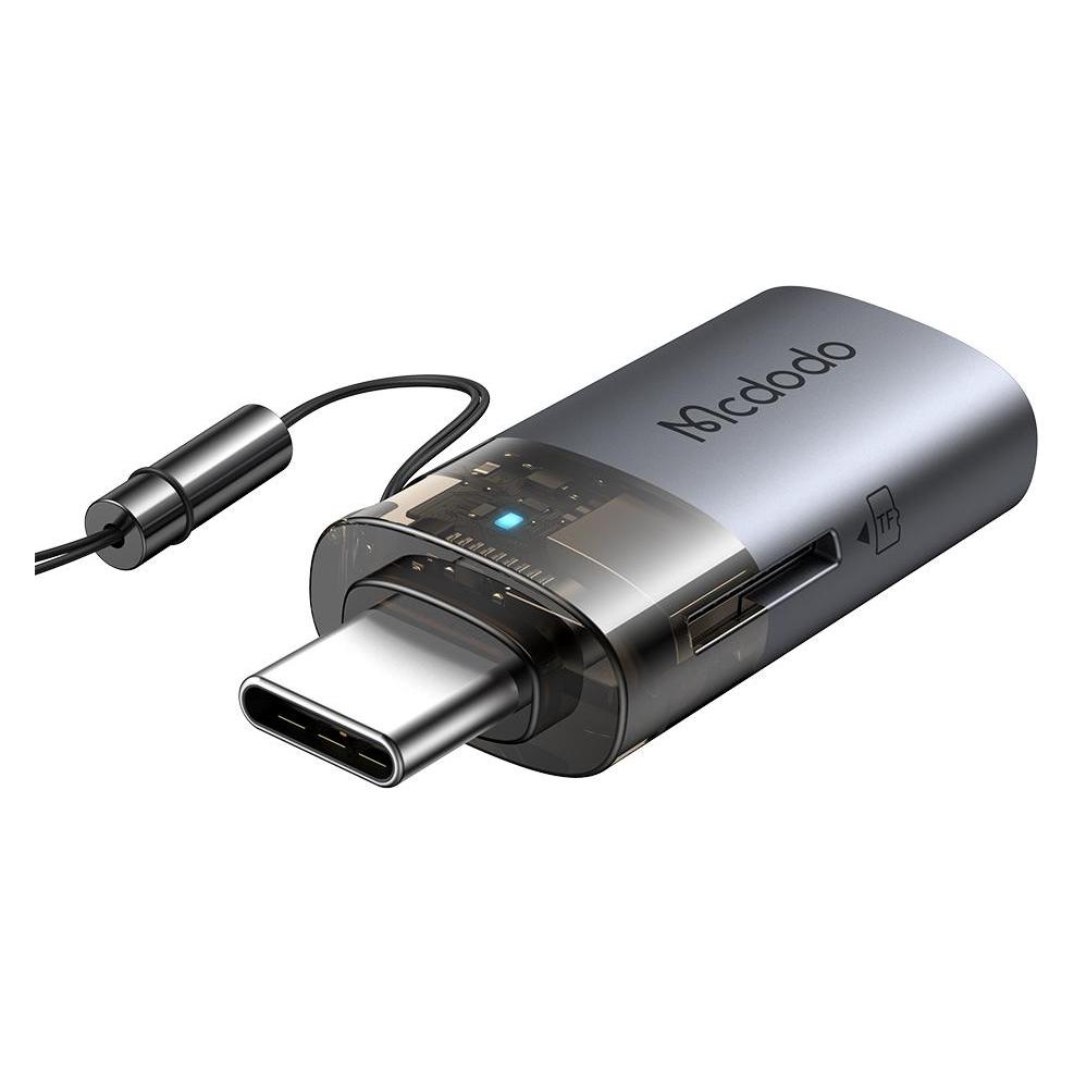 Mcdodo - 2-in-1 USB-A auf Typ-C Adapter mit TF-Kartenleser (USB-C, USB-A) (61003437)