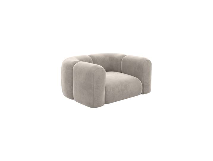 Design Loungesessel „Terranova“ mit Samtbezug Samtbezug Sand BLOOMINGLOFT Collection