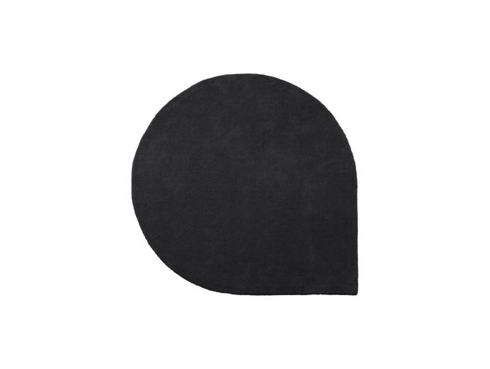 Hochwertiger Design Wollteppich „Stilla“ - Anthrazit 160 x 130 cm AYTM
